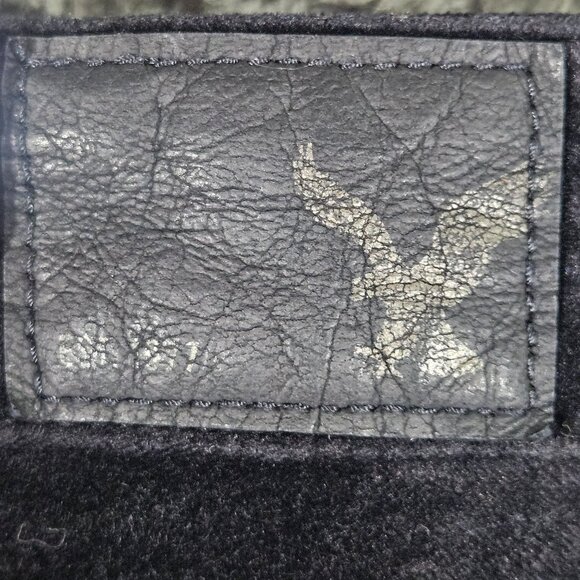 AEO Velvet Jeggings Women's Black Super Stretch Skinny Size 6 VTG Old School - Picture 7 of 16